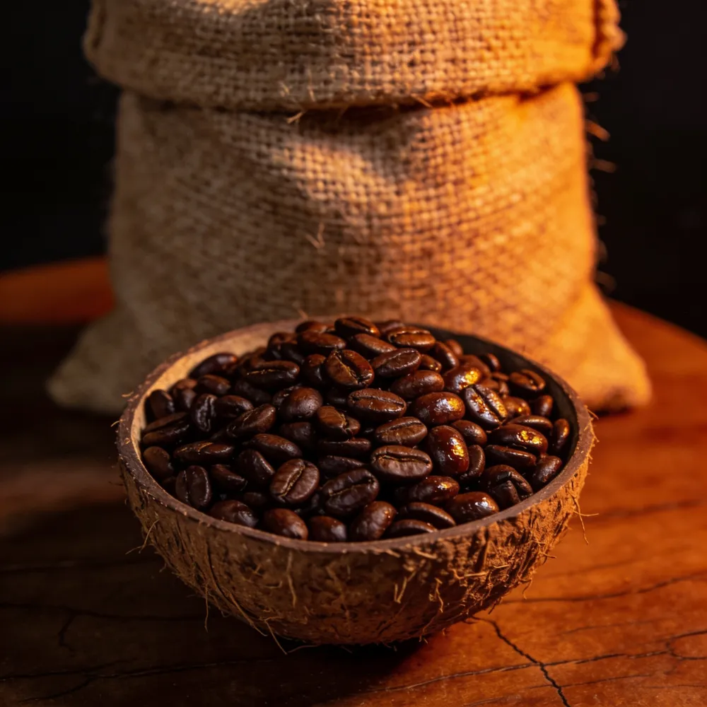 Café en grains du Cameroun (Bamoun)