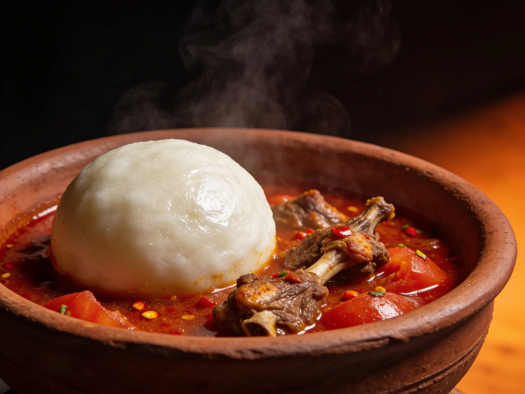 Fufu et light soup